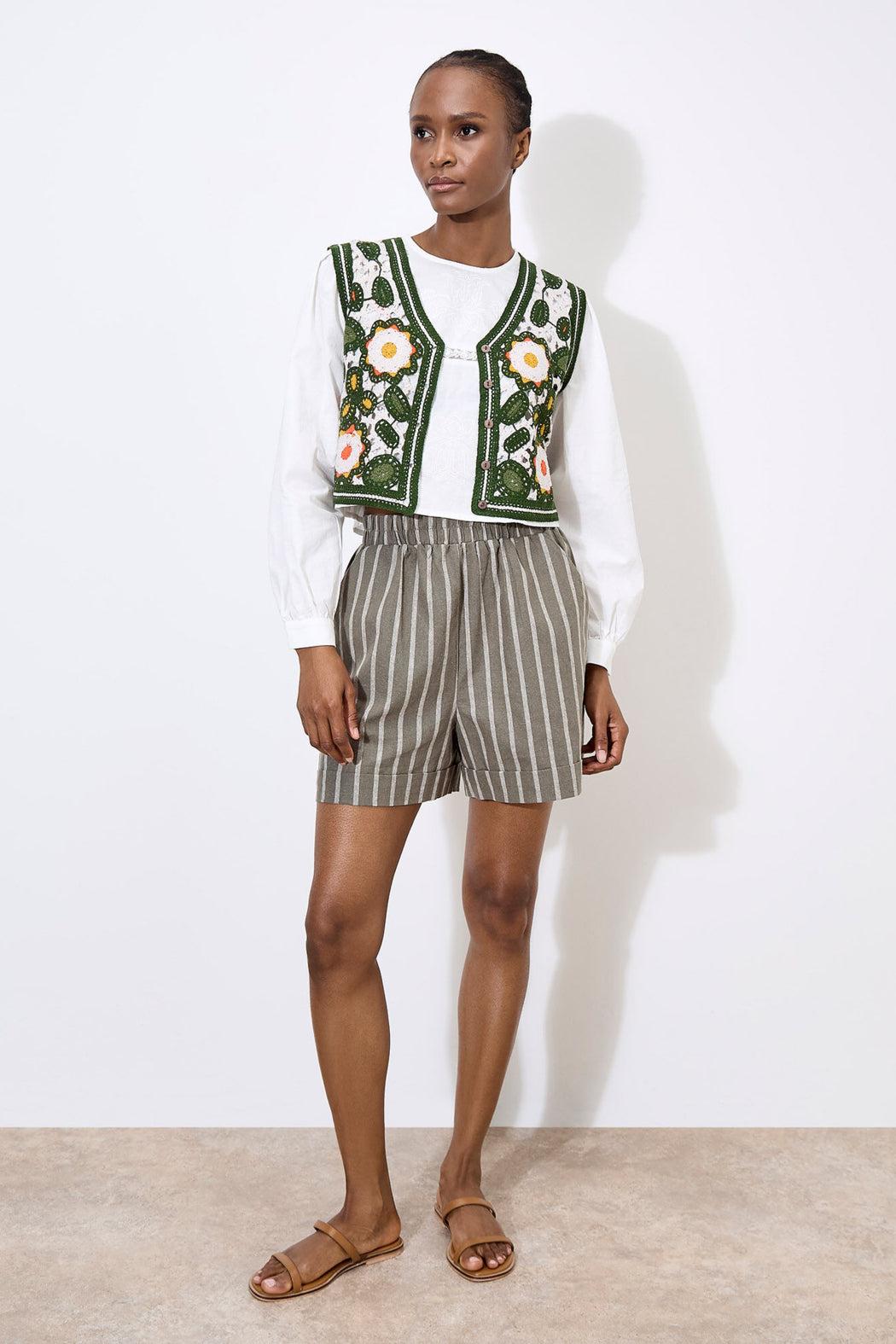 Floral Crochet Vest Product Image