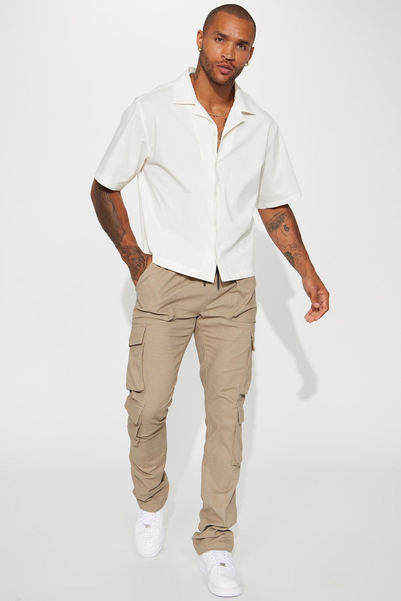 Do It To You Relaxed Cargo Pants - Taupe Product Image
