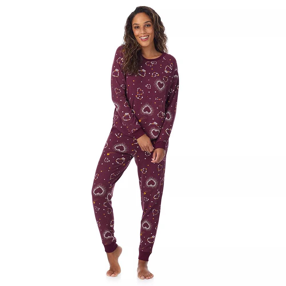 Women's Cuddl Duds® Sweater Knit Pajama Top & Pajama Jogger Set,  Product Image