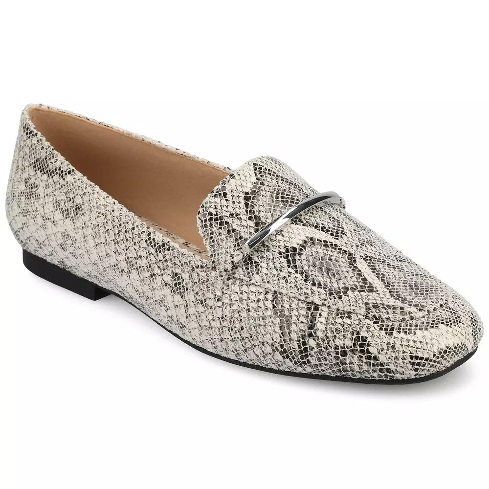 Journee Wrenn Tru Comfort Foam Women's Loafer Flats, Size: 8, Snake Product Image