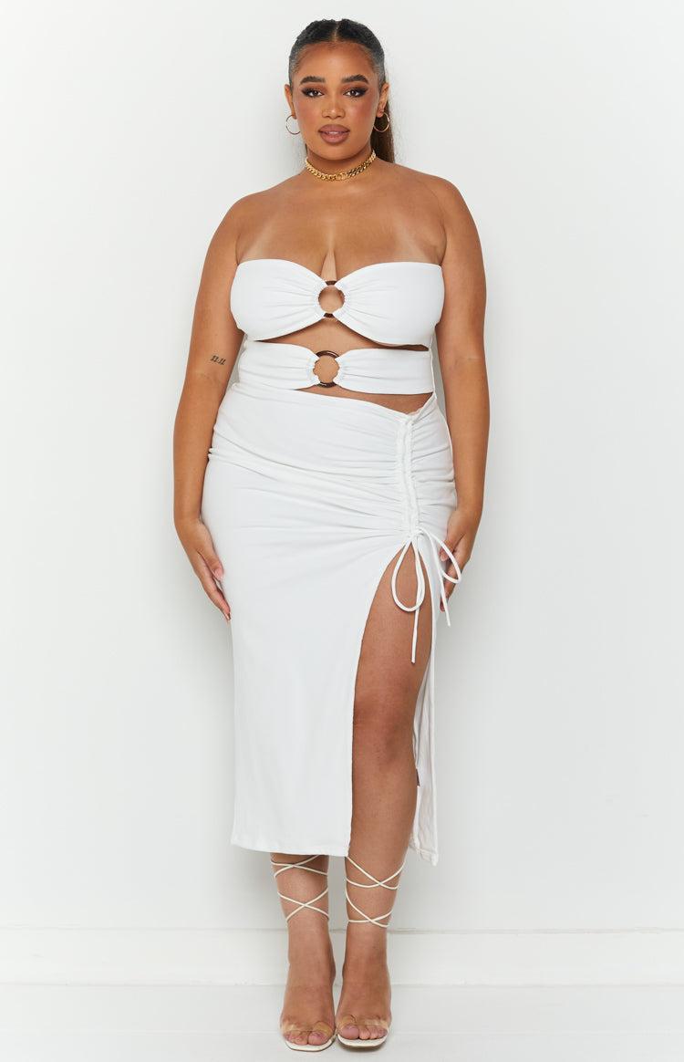 Melody Midi Dress White Product Image