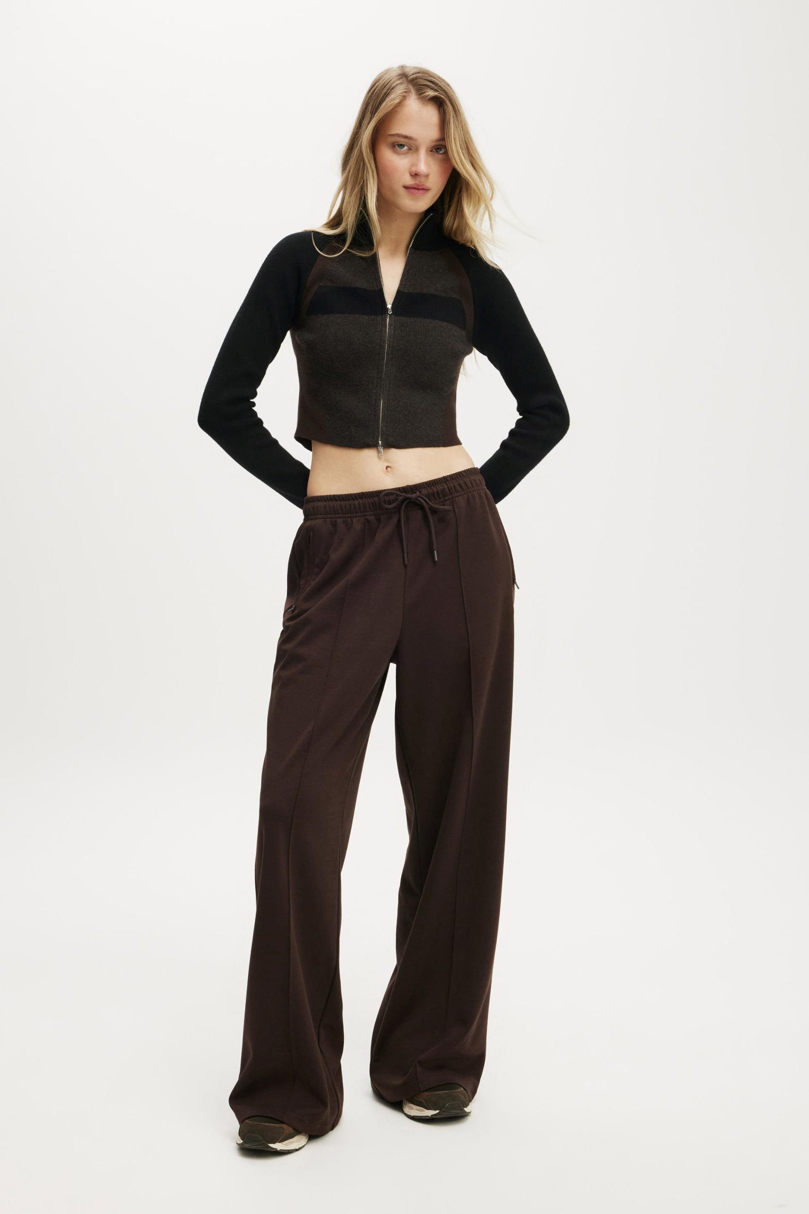 Active Spliced Knit Zip Through Product Image