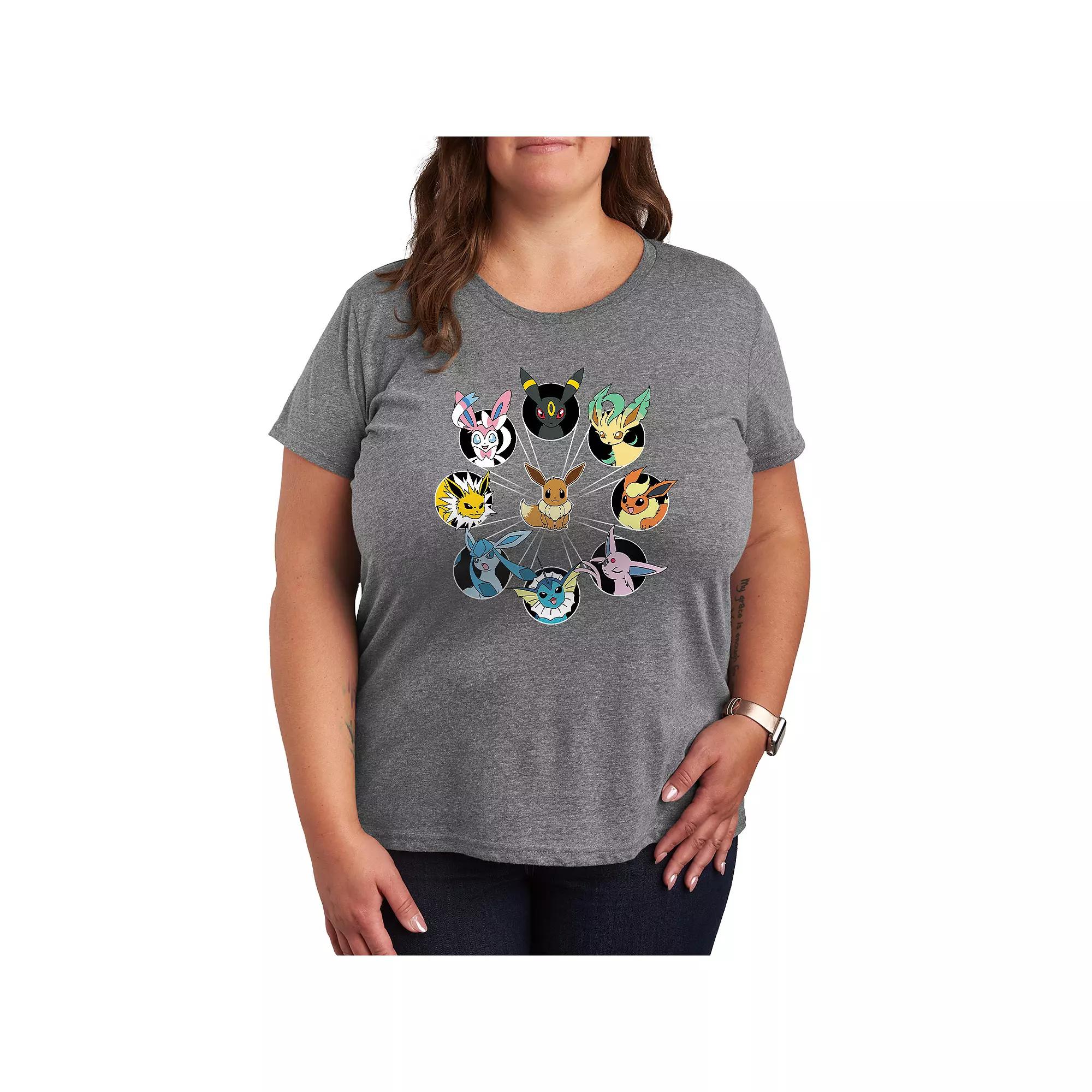 Women's Pokemon Eevee Evolution Graphic Tee,  Product Image