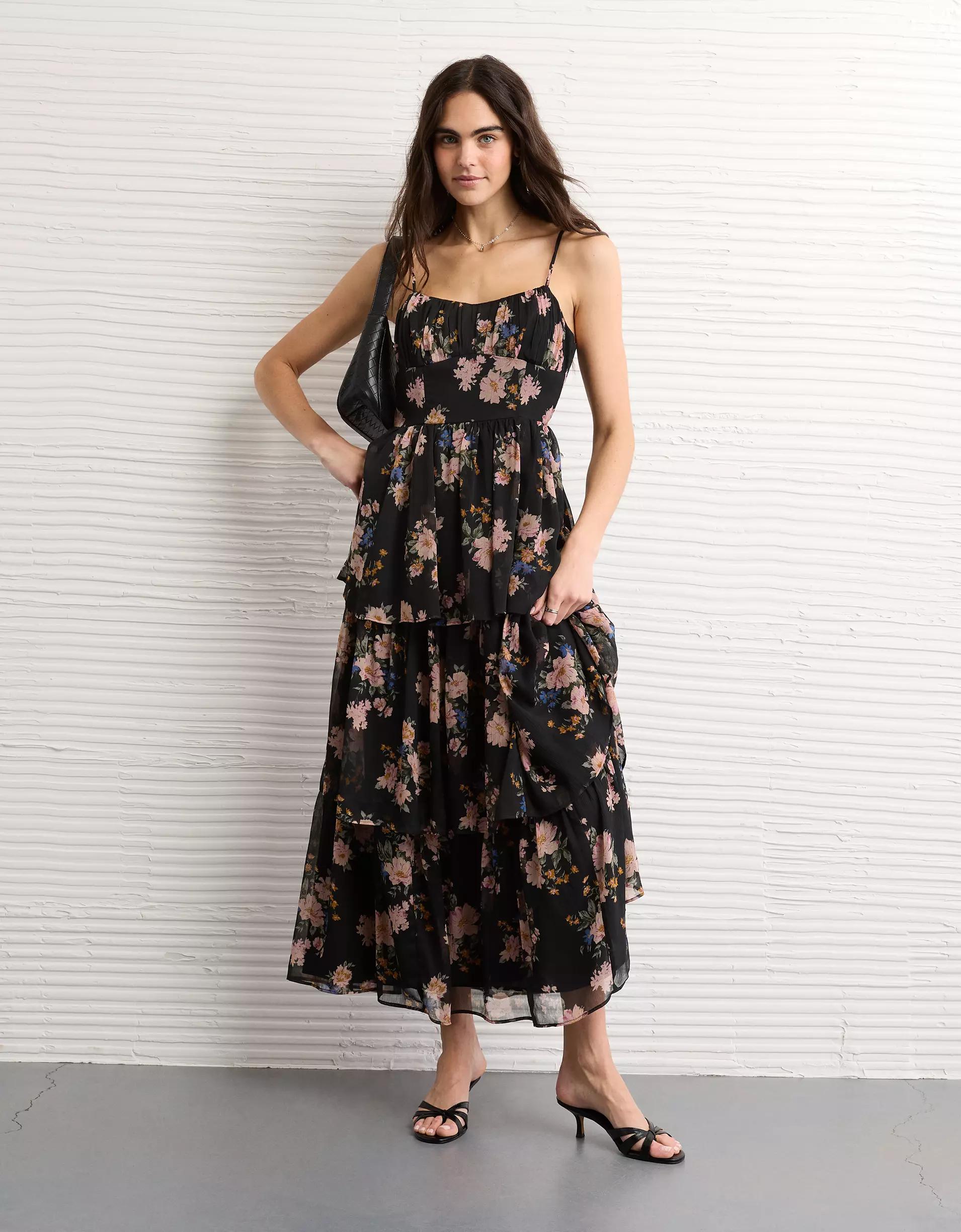 AE Sweetheart Tiered Maxi Dress Women's Product Image