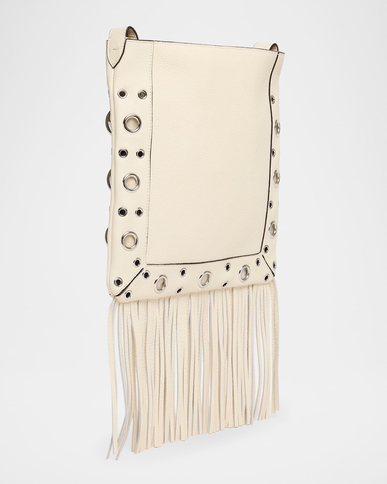 Nellcote Fringe Studded Leather Crossbody Bag Product Image