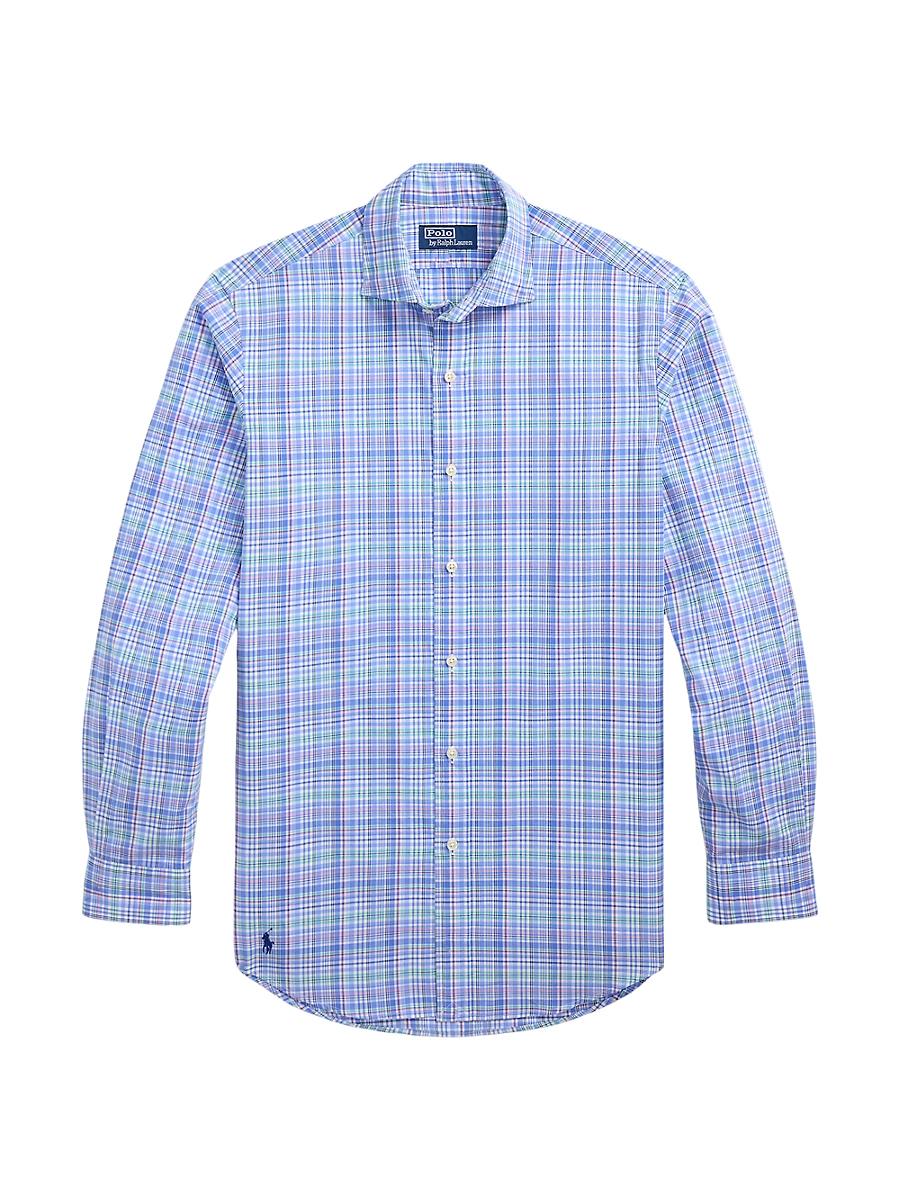 Mens Classic Fit Poplin Button-Front Shirt Product Image