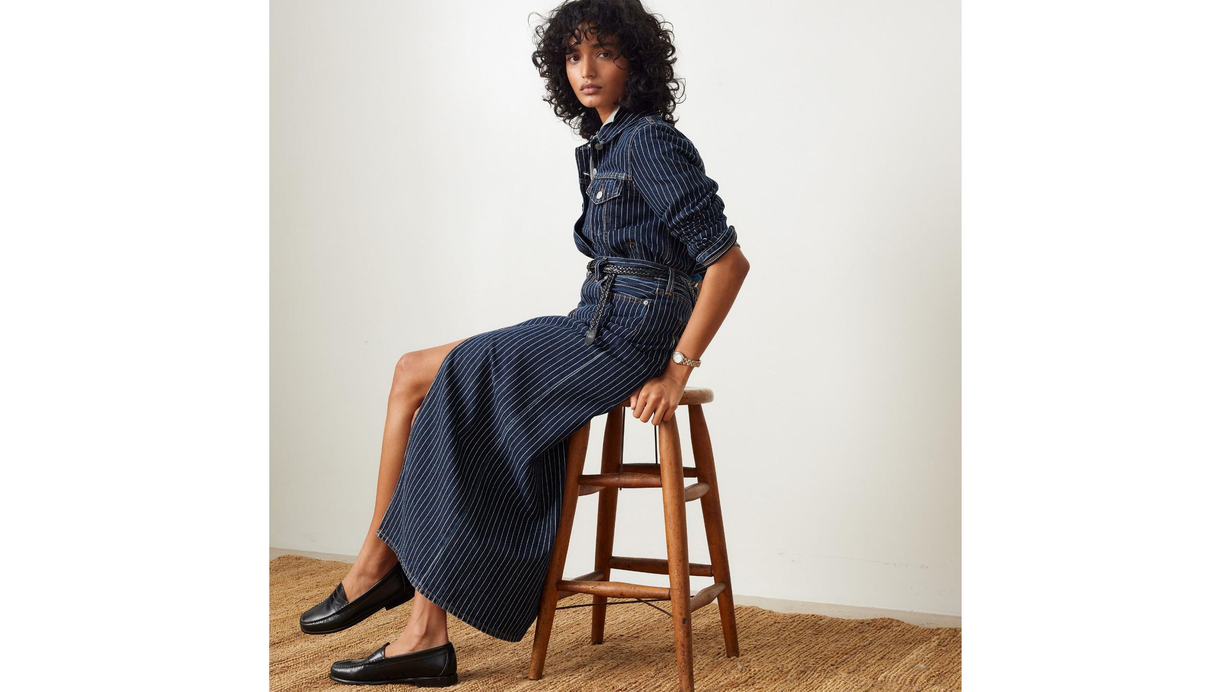 Ankle Column Corduroy Skirt Product Image