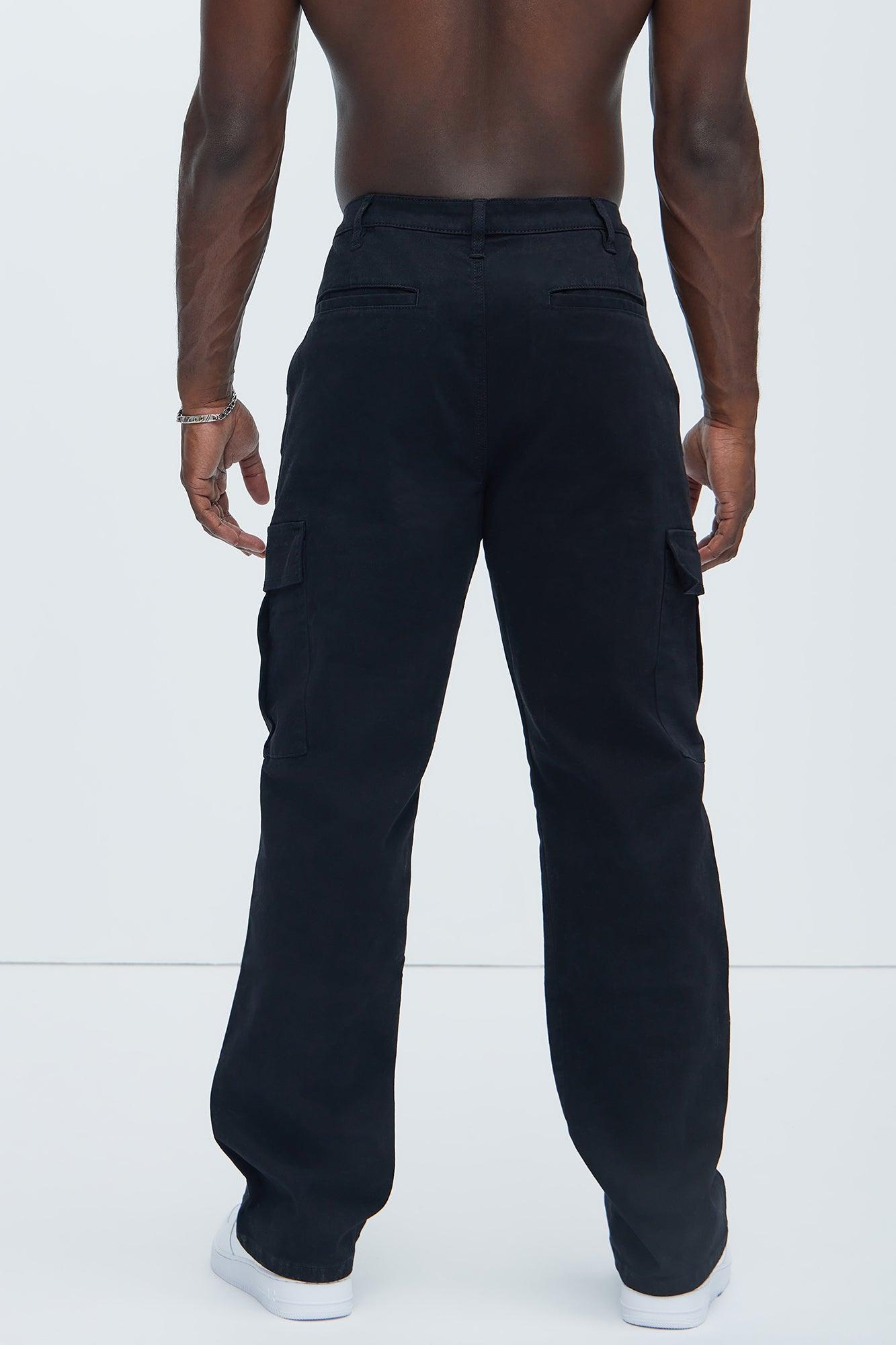 Kyle Straight Cargo Pants - Black Product Image