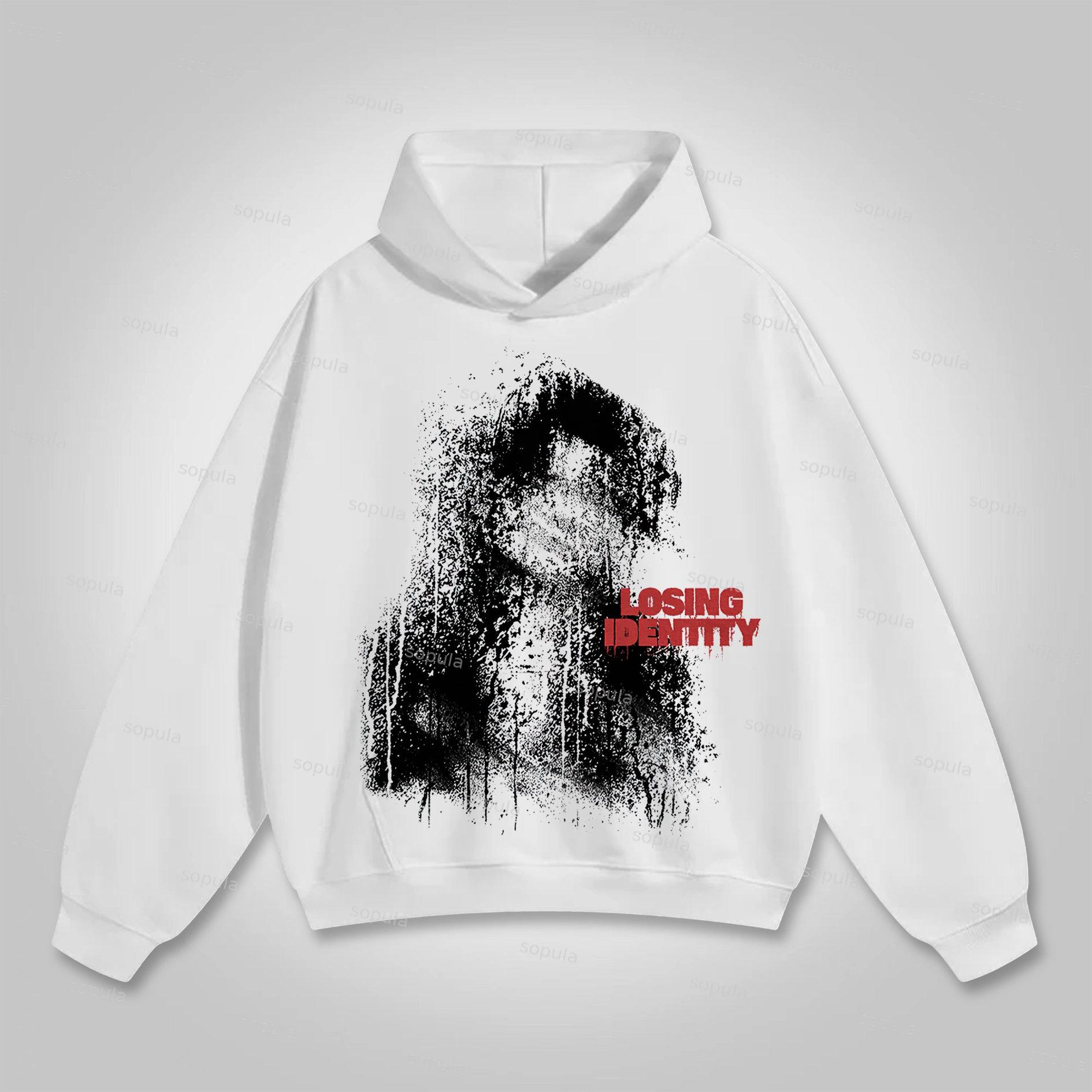 Sopula Vintage Loose Lip Fashion Graphic Hoodie Product Image