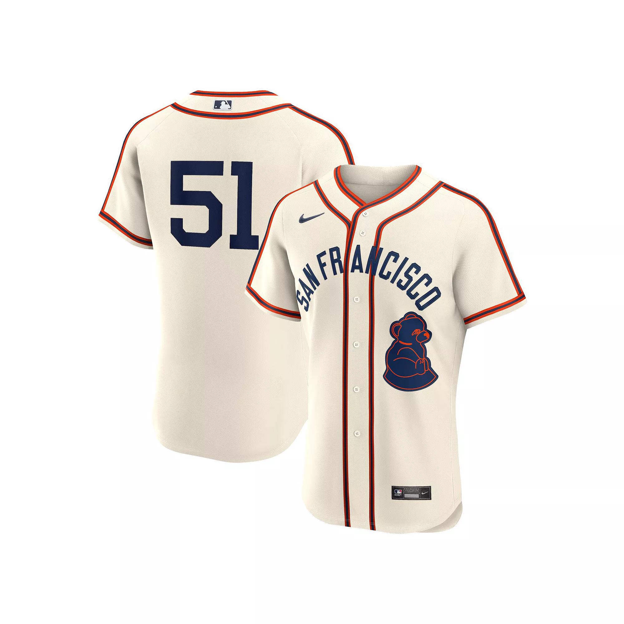 Men's Nike Jung Hoo Lee Cream San Francisco Giants 2024 Rickwood Classic Authentic Player Jersey, Size: 60, Beige Product Image