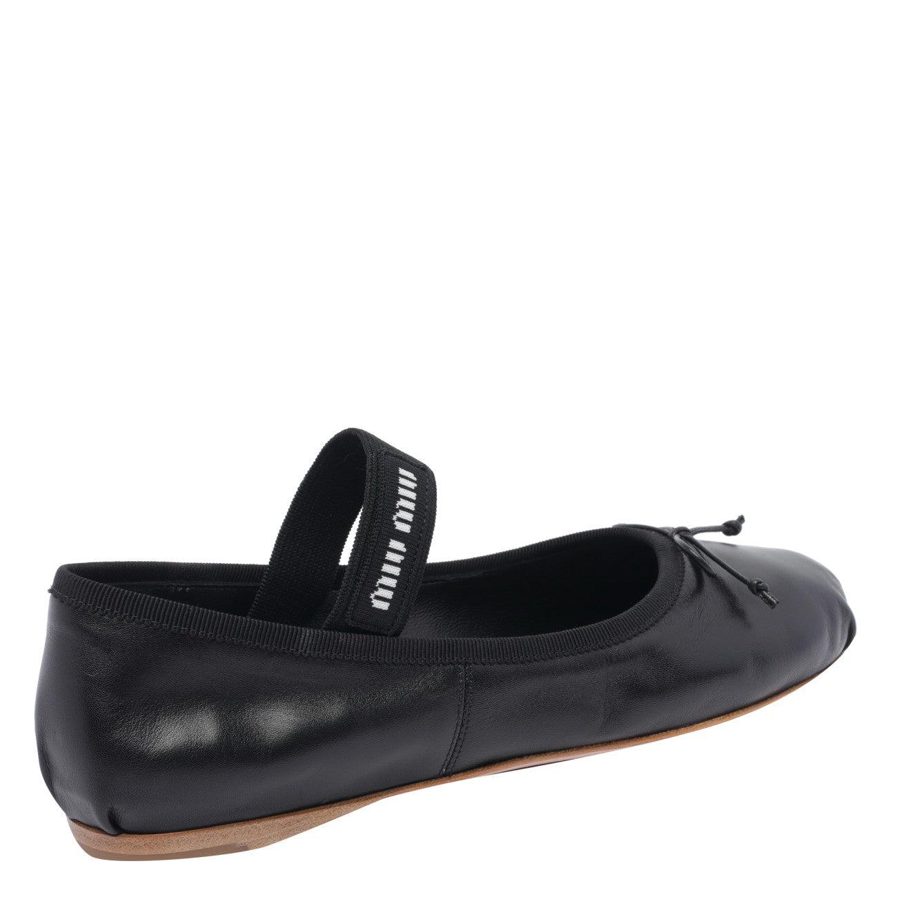 logo-strap ballerina shoes Product Image