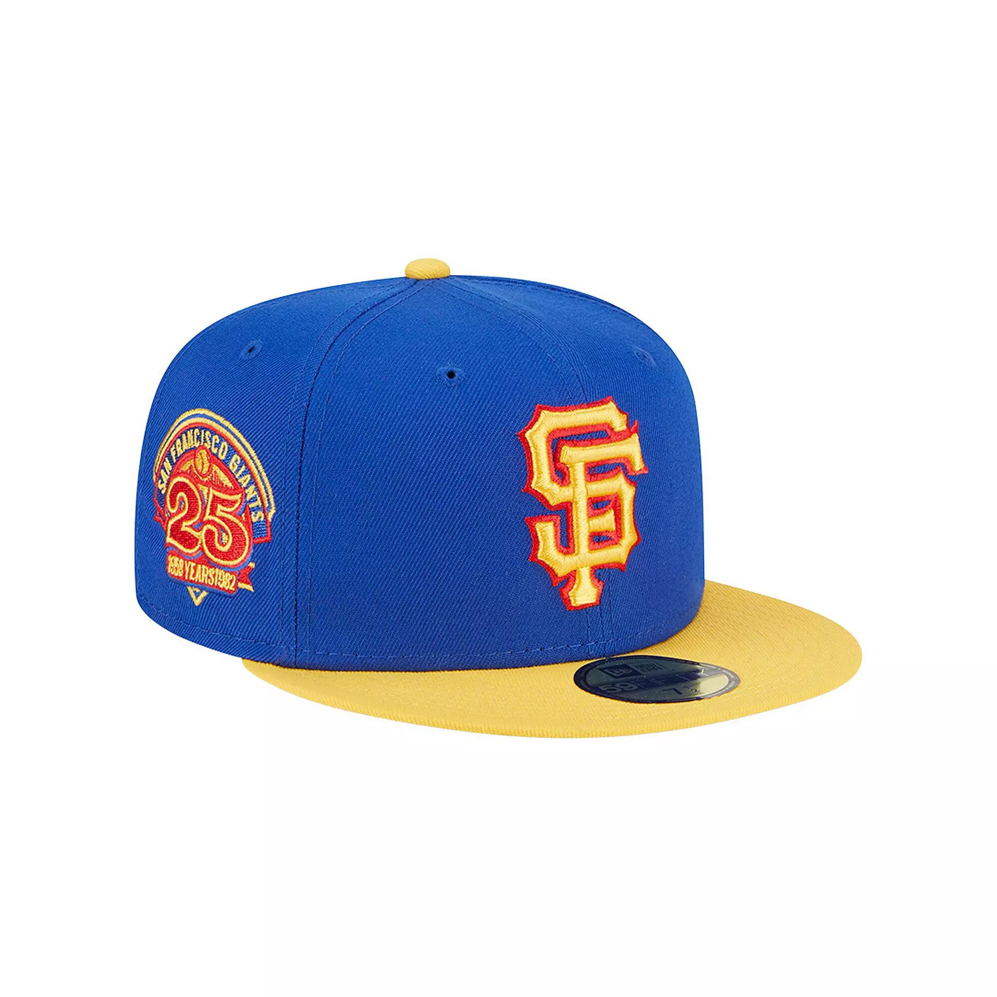 Men's New Era  Royal/Yellow San Francisco Giants Empire 59FIFTY Fitted Hat, Size: 7 7/8, Blue Product Image