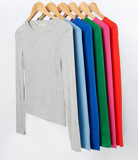 Copper Key Long Sleeve Ribbed Knit T-Shirt Product Image