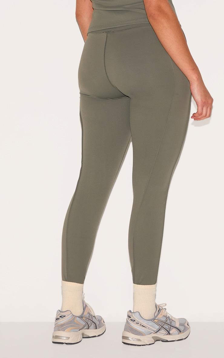 Olive Sculpt Side Pocket Gym Leggings Product Image