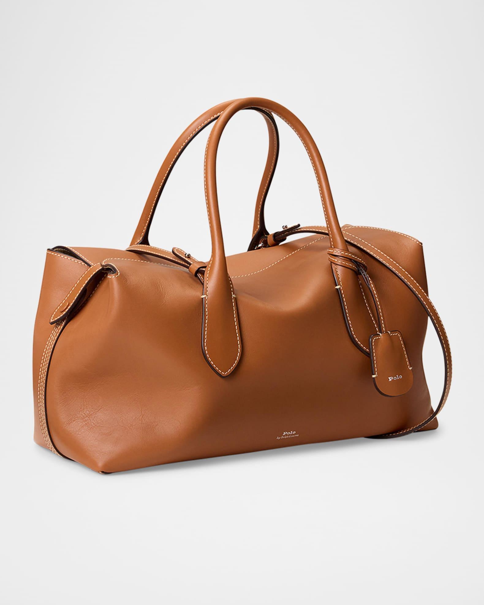 Bellport Medium Smooth Leather Satchel Bag Product Image