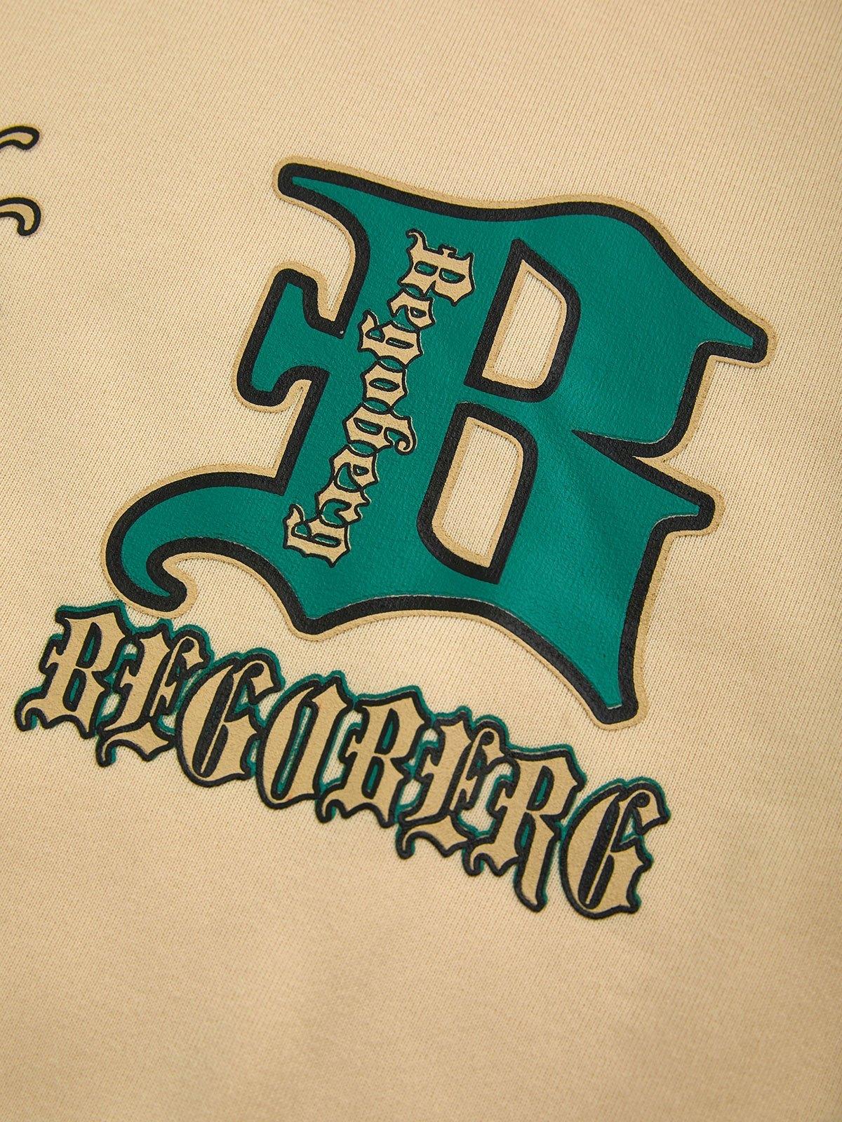 Letter Graphic Pullover Hoodie Product Image