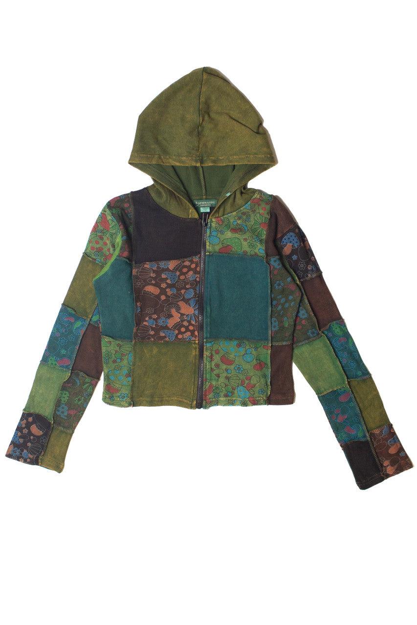 Mushroom Patchwork Hoodie Product Image