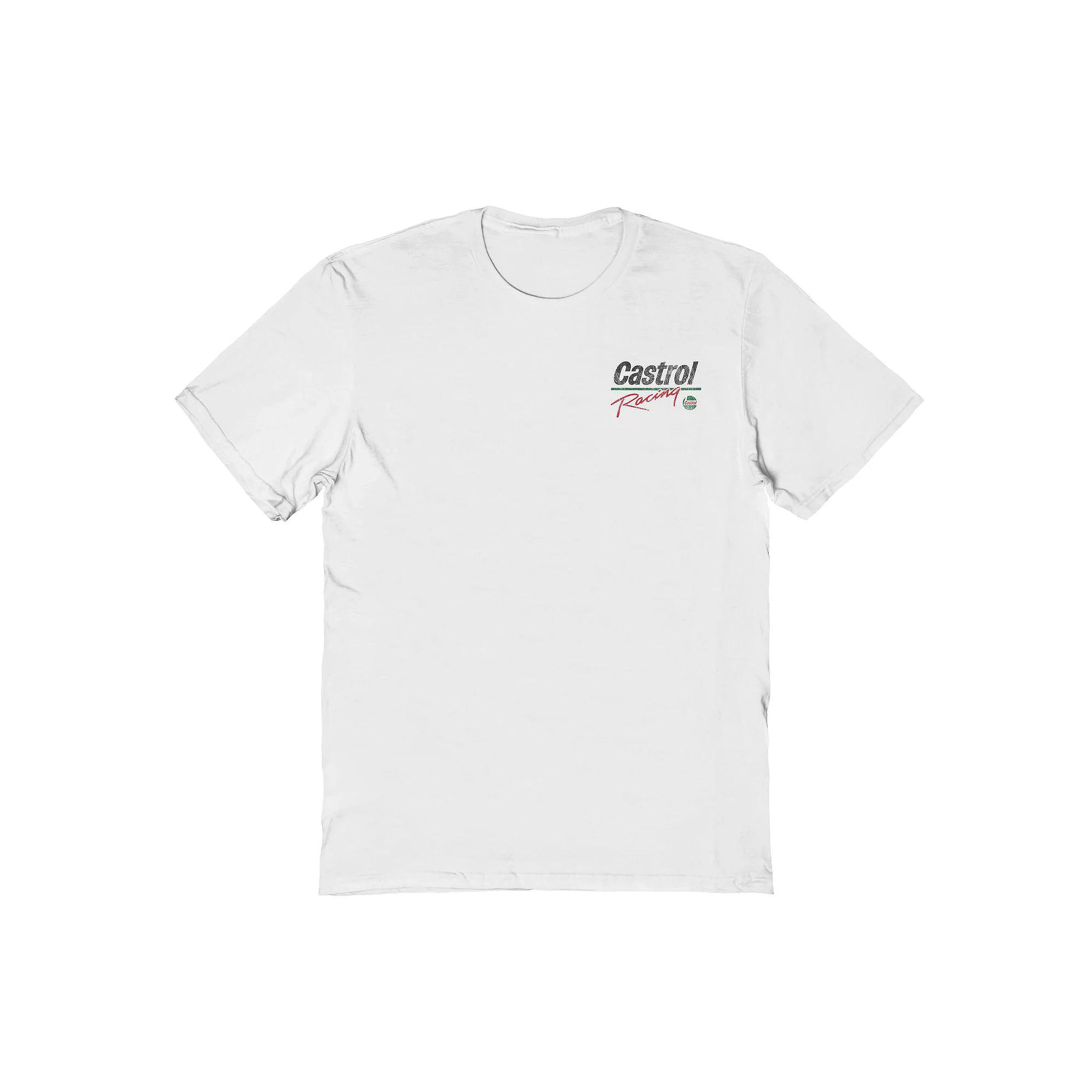 Men's Castrol Racing Trucker Graphic Tee, Size: Small, White Product Image