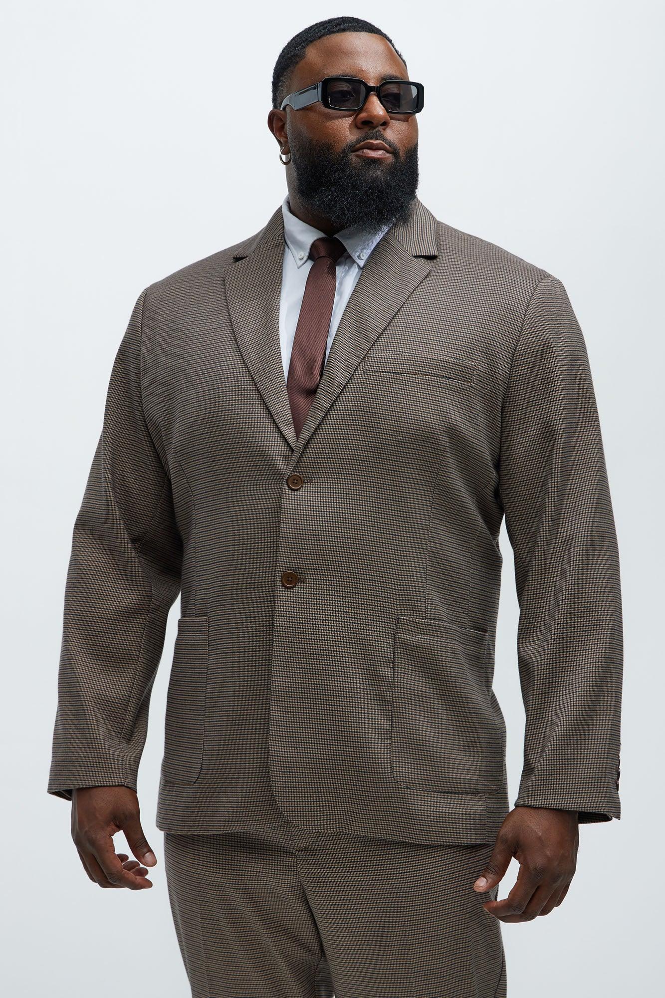 Inoa Houndstooth Blazer - Brown/combo Product Image
