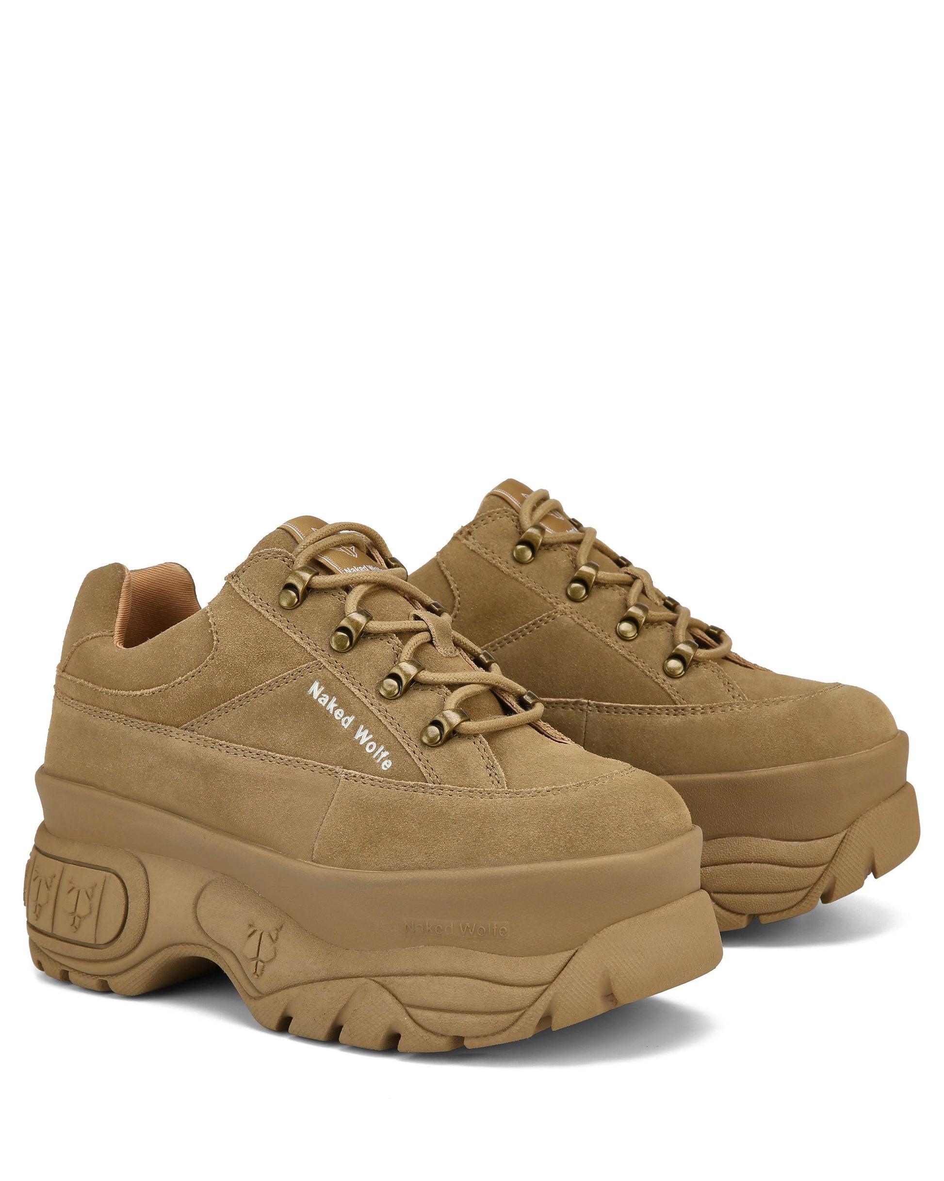 Sporty Taupe Suede Product Image