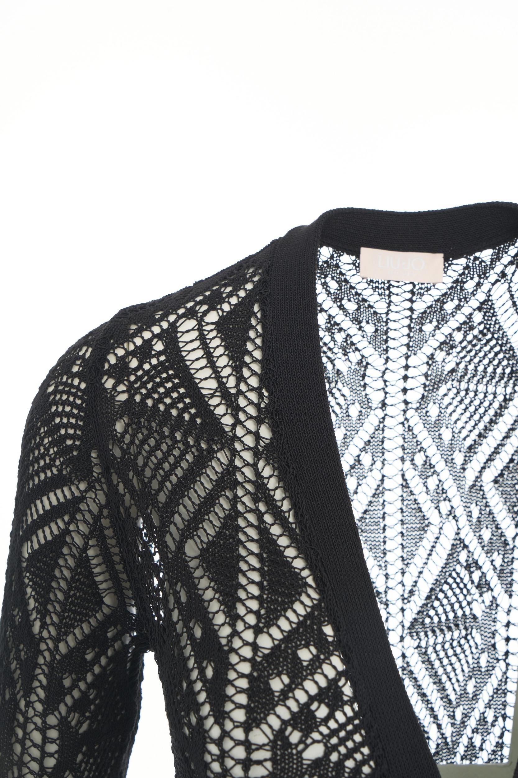 Long lace crochet cardigan Product Image