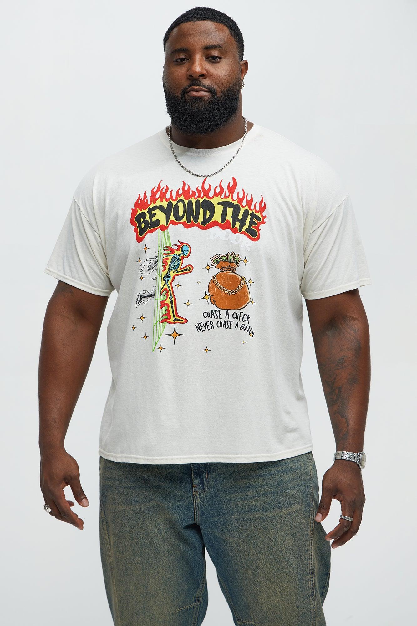 Beyond The Flames Short Sleeve Tee - Cream Product Image