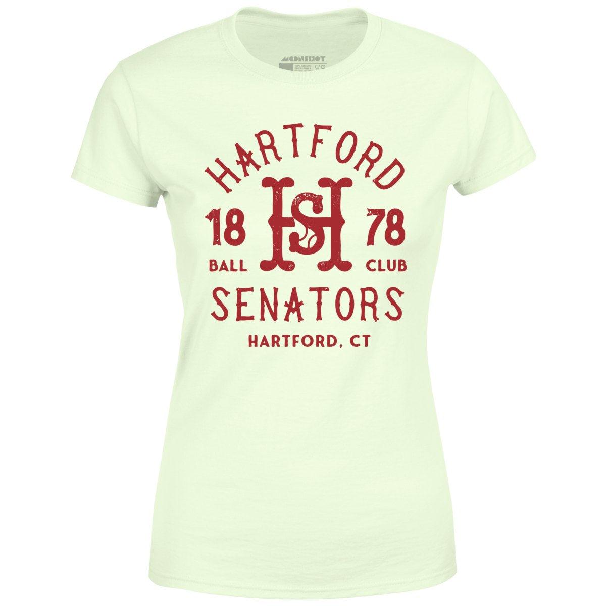 Hartford Senators - Connecticut - Vintage Defunct Baseball Teams - Women's T-Shirt Female Product Image