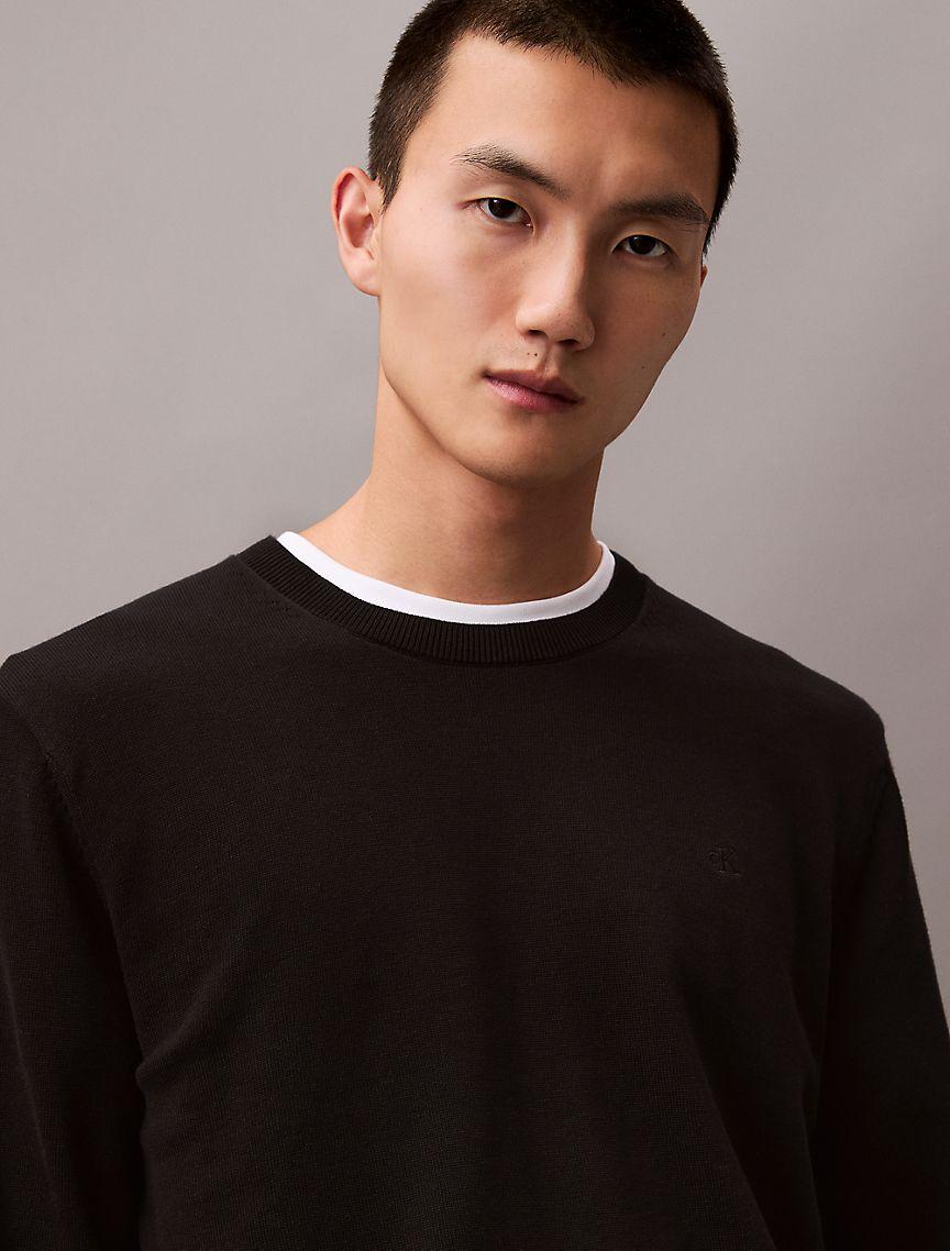 Smooth Cotton Sweater Product Image