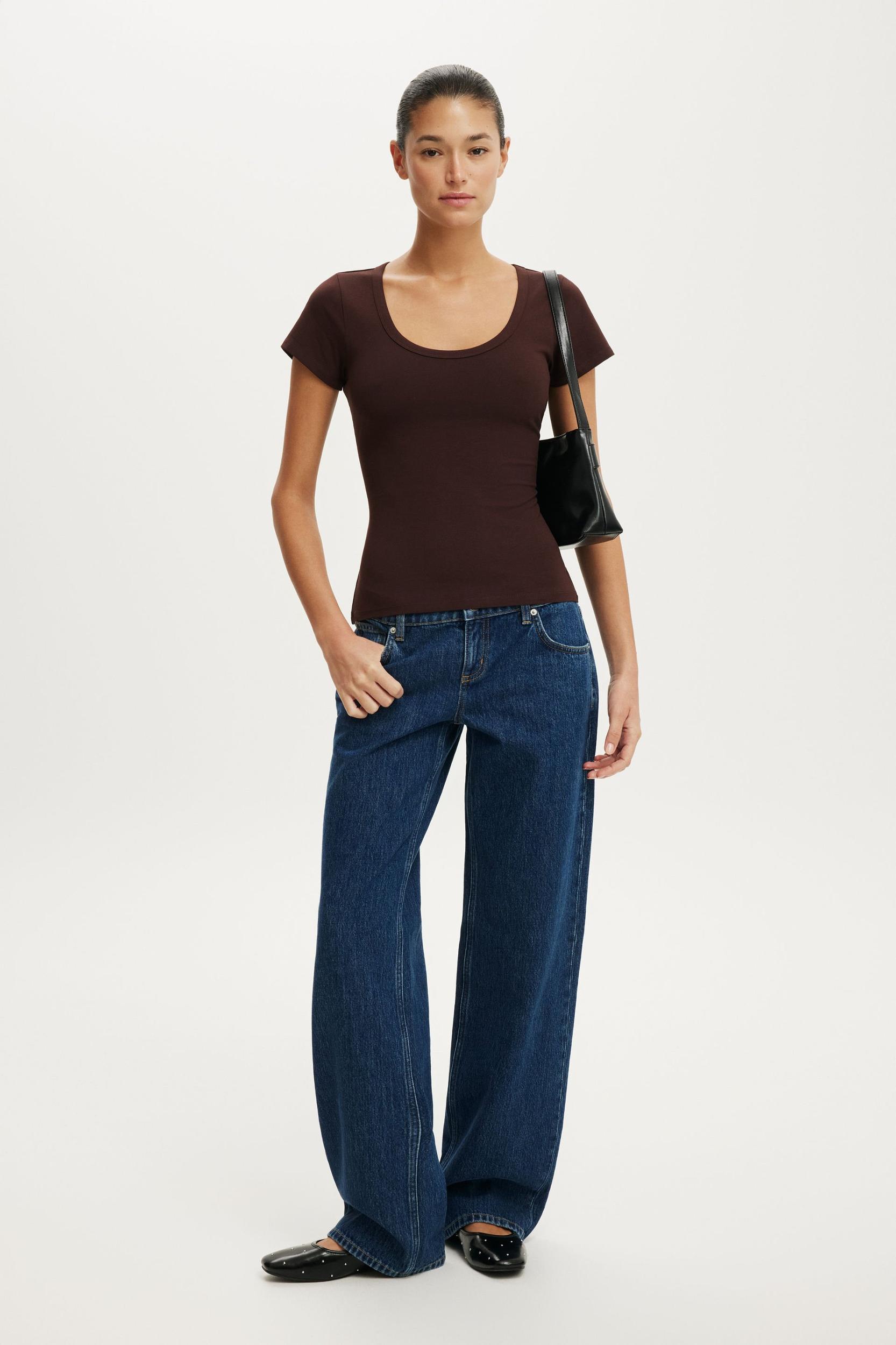 Everyday Smooth Scoop Neck Tee Product Image