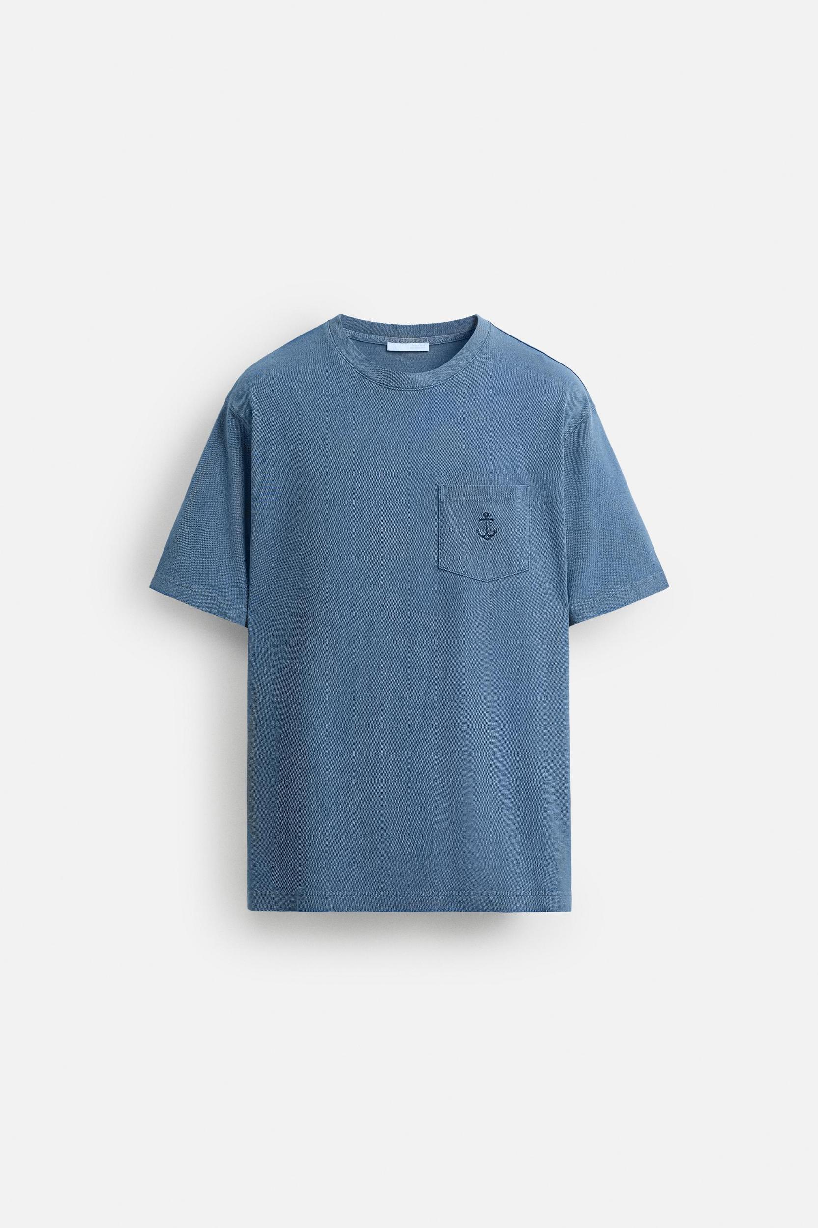 EMBROIDERED PIQUÉ T-SHIRT Product Image
