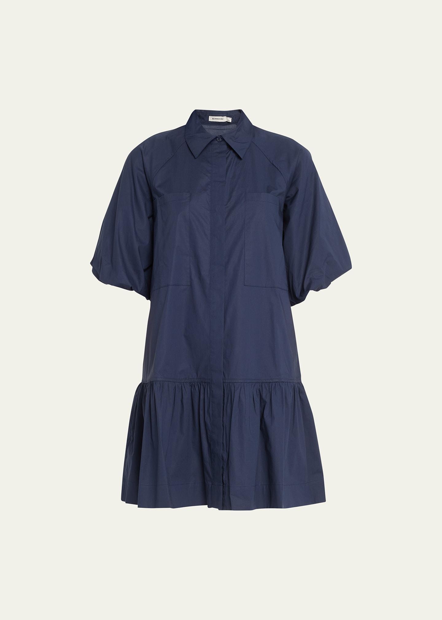 Womens Crissy Cotton Poplin Mini Shirtdress Product Image