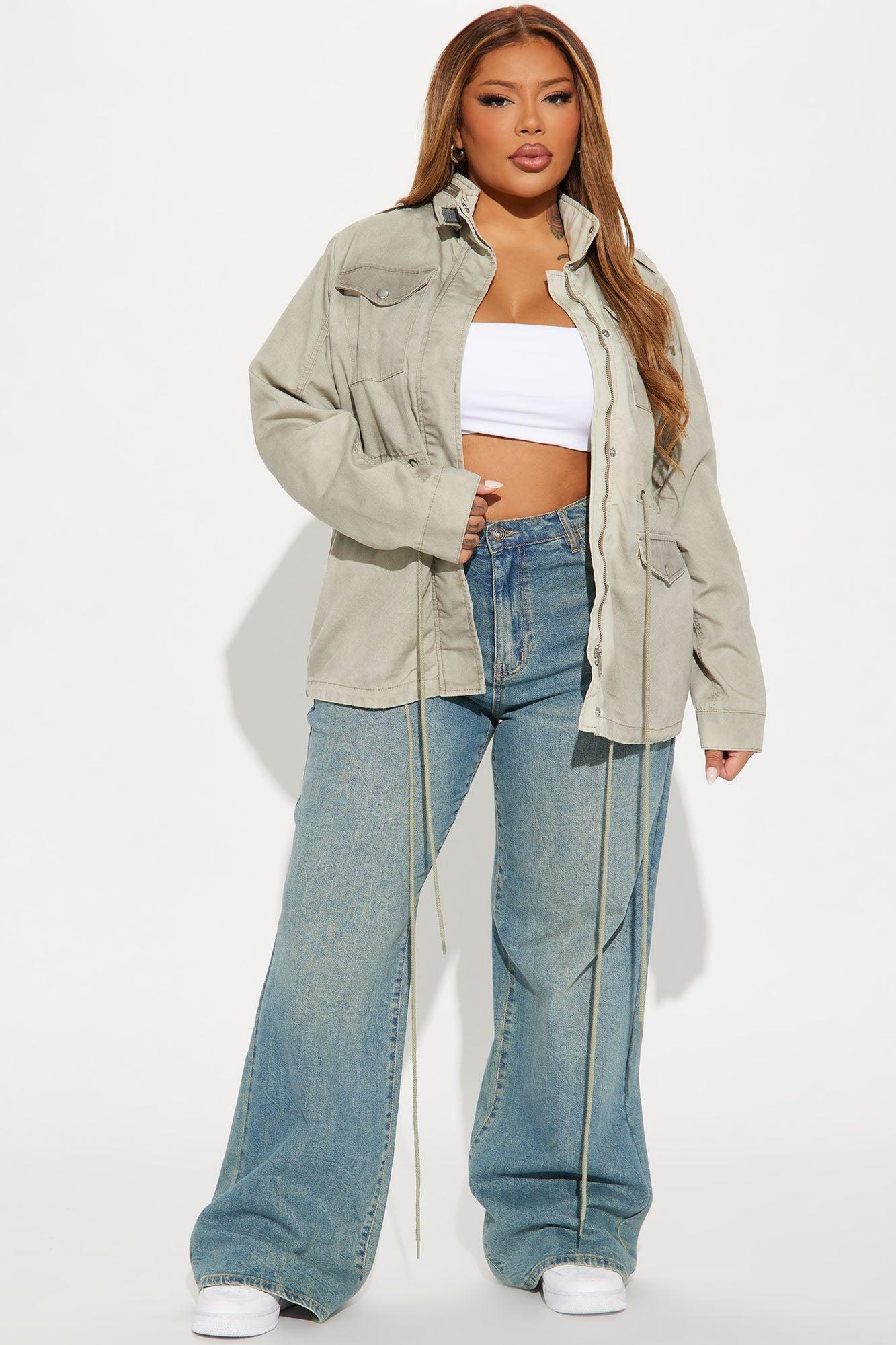 Leveled Up Washed Anorak - Olive Product Image