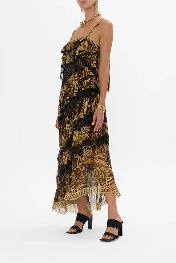 CAMILLA Asymmetric Spliced Lace Dress -SALE Product Image