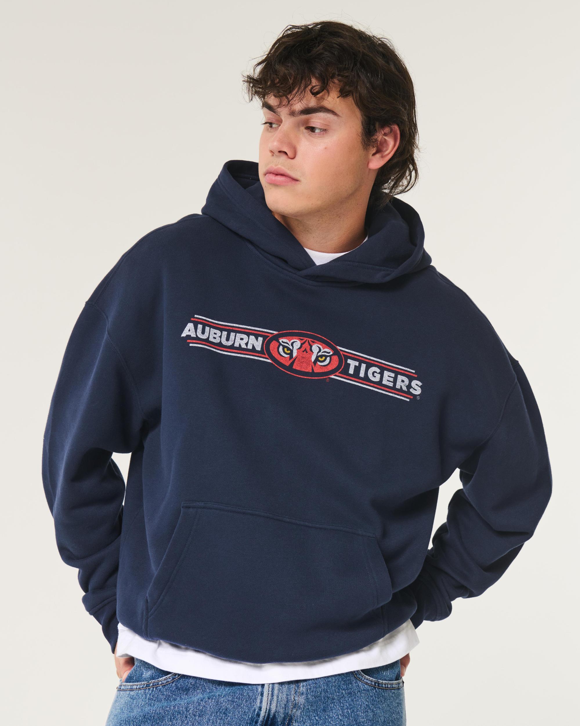 Boxy UConn Graphic Hoodie Product Image