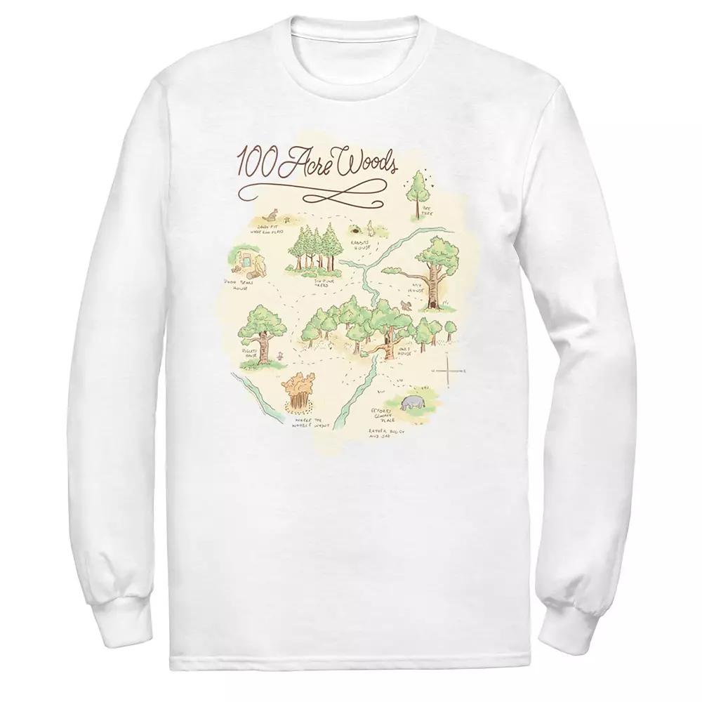 Men's Disney Winnie The Pooh 100 Acre Woods Map Tee,  Product Image