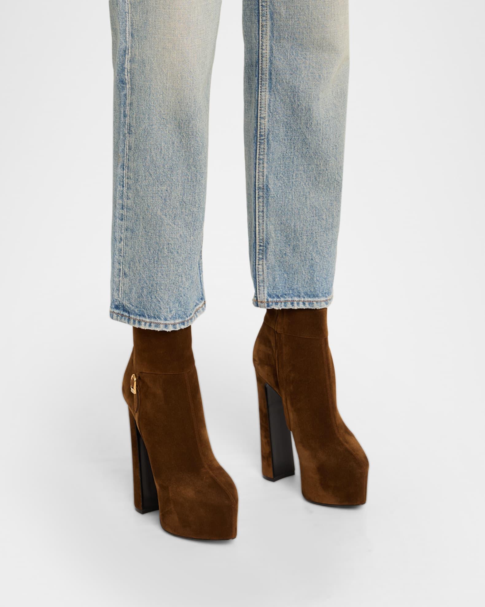 Nico Platform Suede Booties Product Image