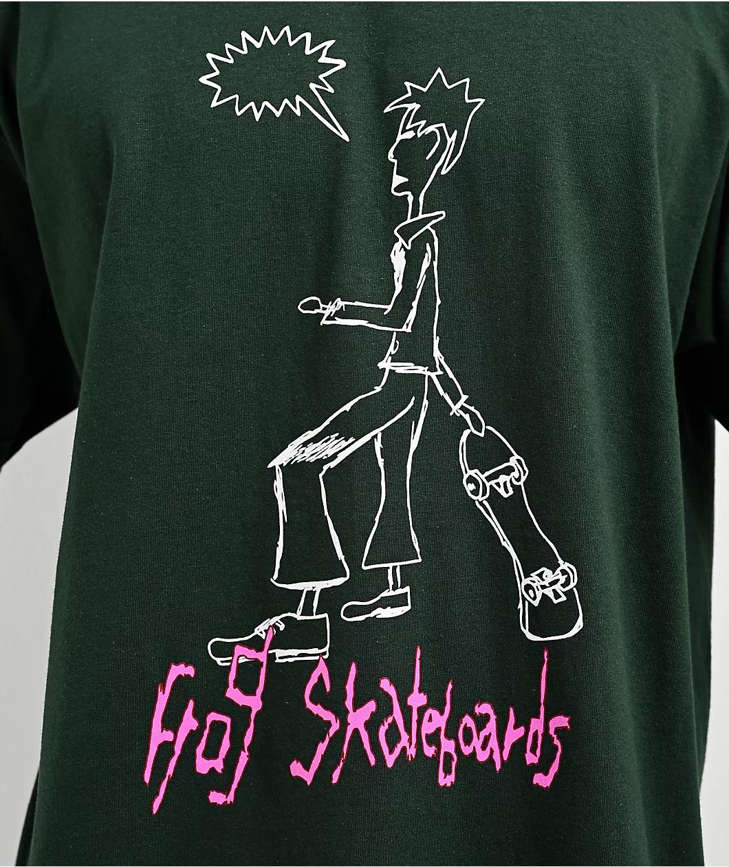 Frog Skater Green T-Shirt Product Image