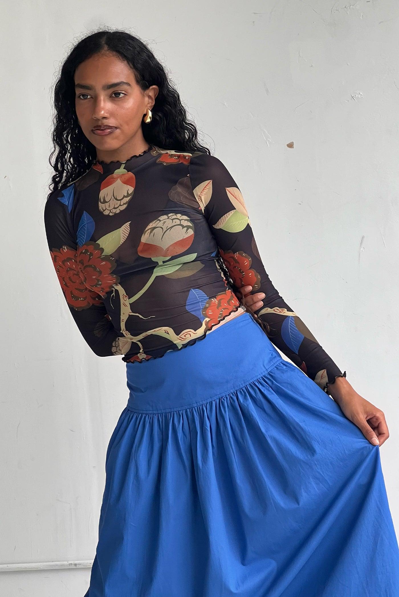 Long Sleeve Maya Tee - Flowering Tree Product Image