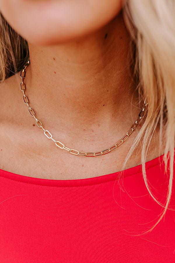NYC Ready Link Necklace in Gold Product Image