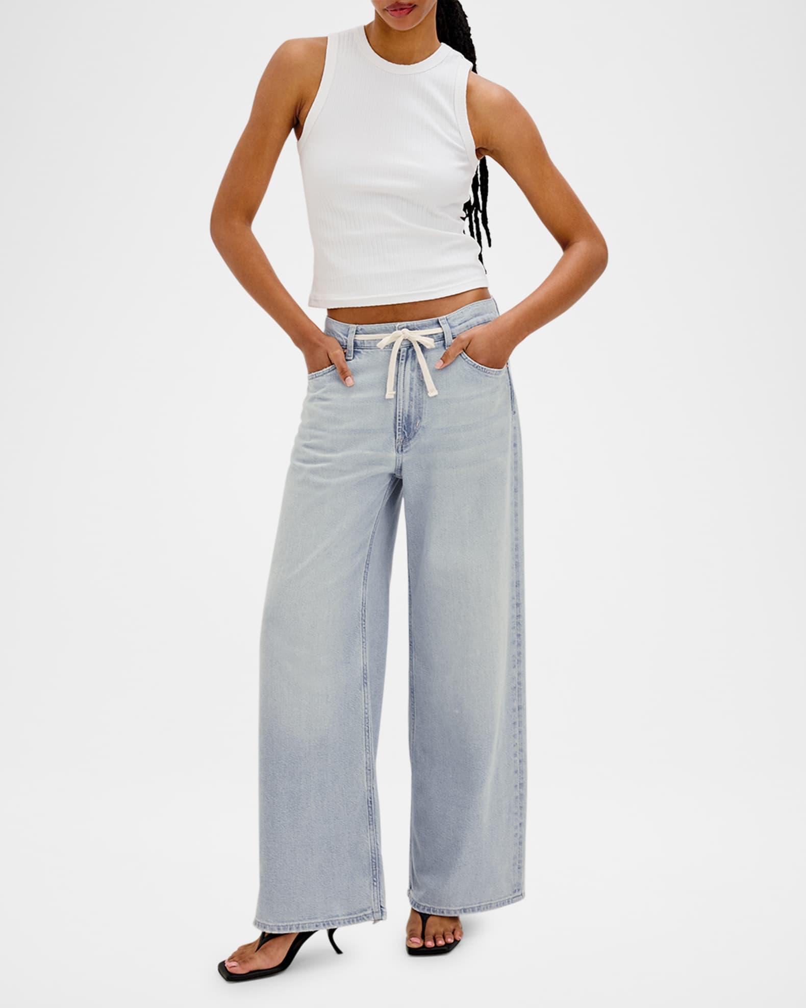 Angeleno Drawstring Wide-Leg Jeans Product Image