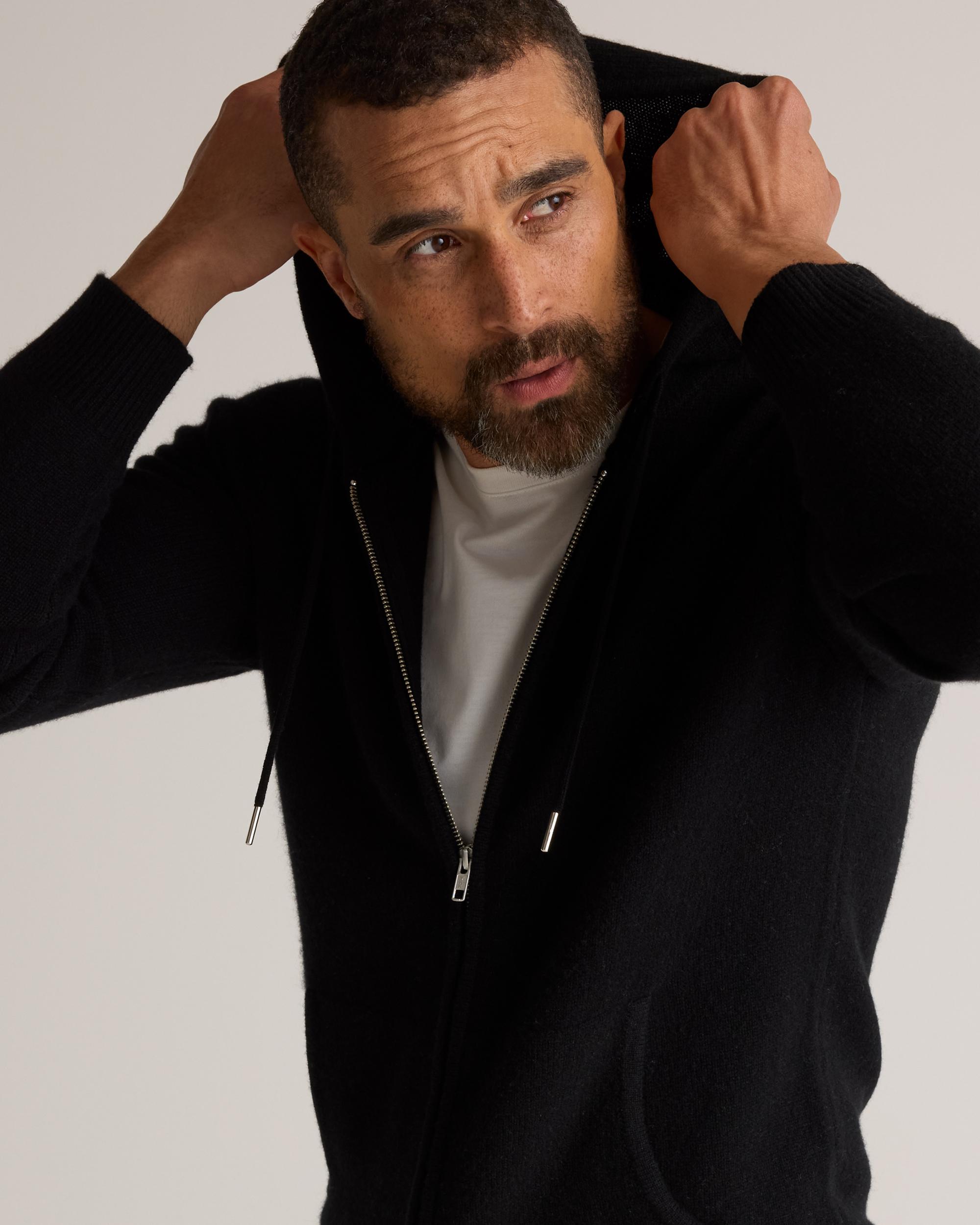 Quince | Men's Mongolian Cashmere Full-Zip Hoodie Product Image