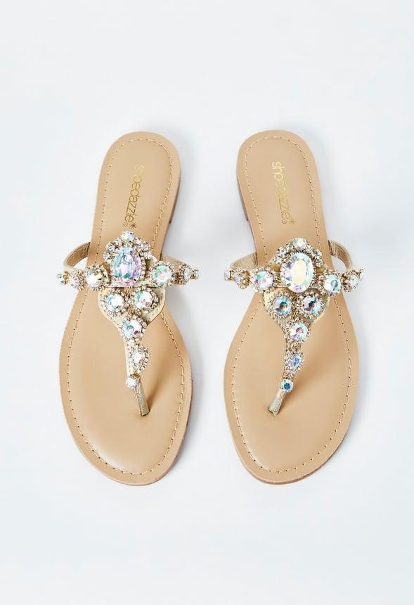 Delisa Jeweled Flat Sandal Product Image