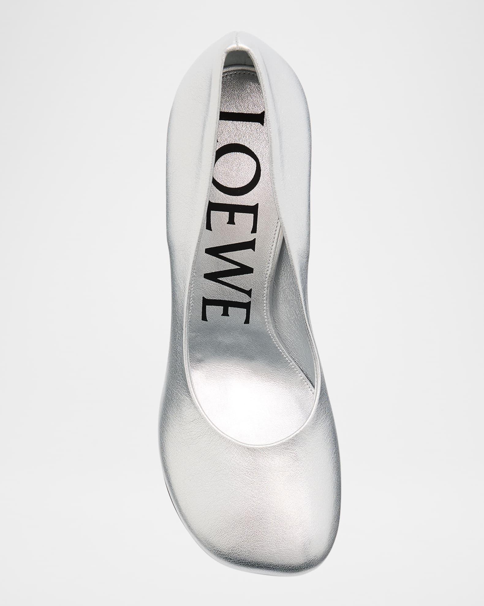 Toy Metallic Leather Stiletto Pumps Product Image