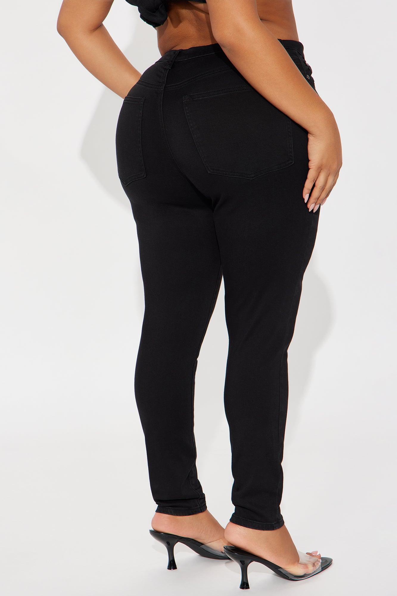 Classic Premium Mid Rise Skinny Jeans - Black Female Product Image
