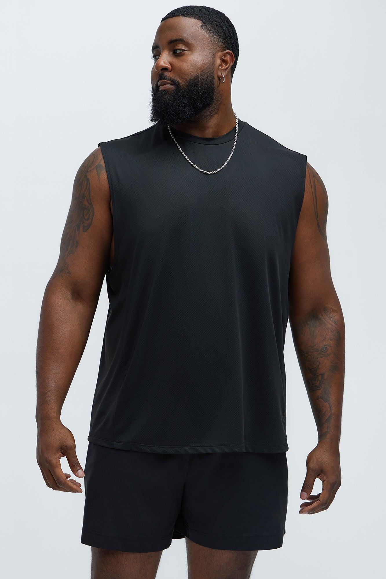 Vital Active Cut Off Tee - Black Product Image