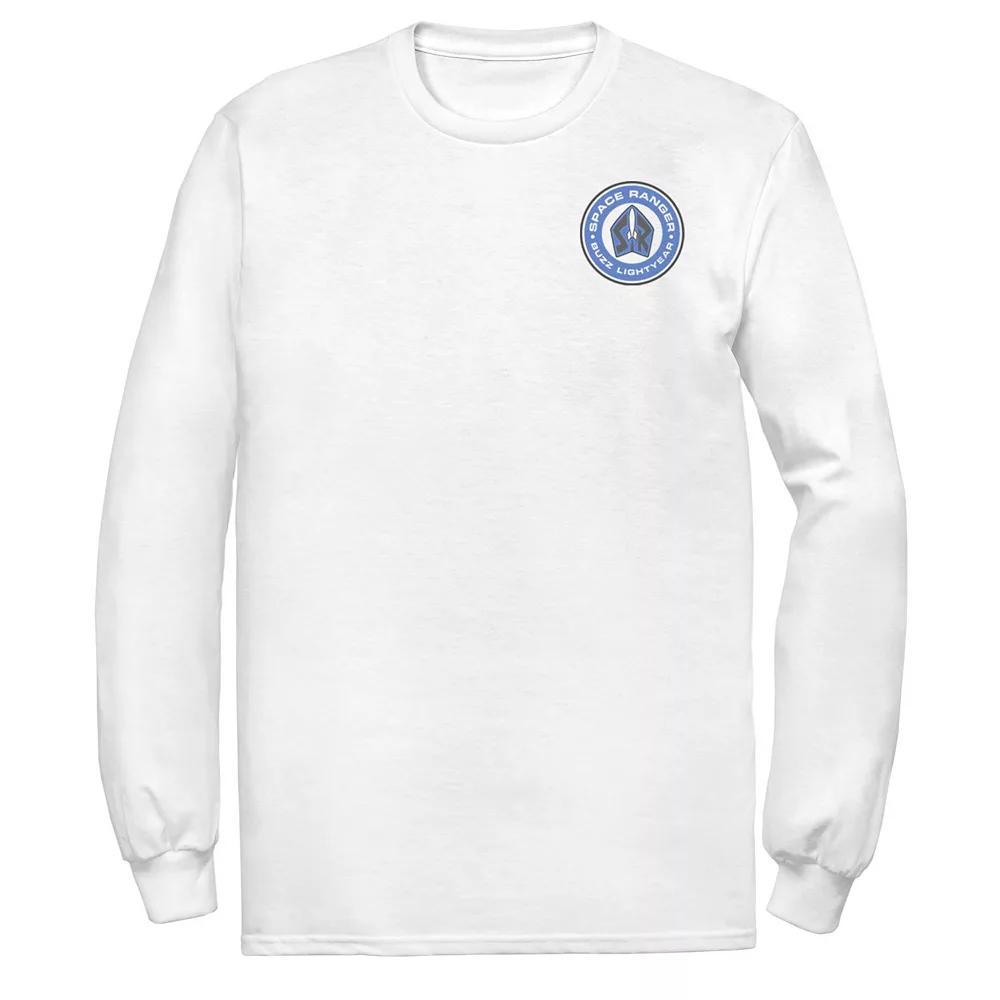 Men's Disney/Pixar Toy Story Buzz Lightyear Space Ranger Badge Tee, Size: Medium, White Product Image