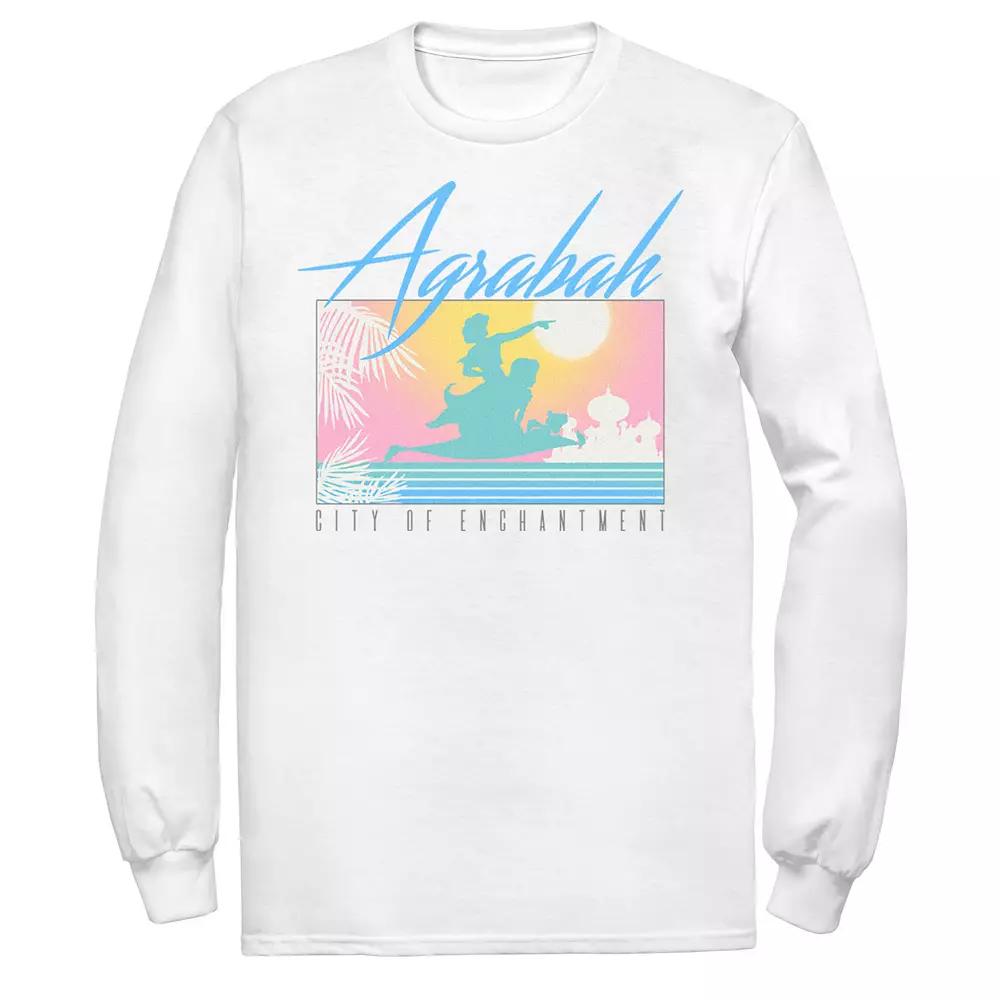 Men's Disney's Aladdin Agrabah City Of Enchantment Tee, Size: XXL, White Product Image