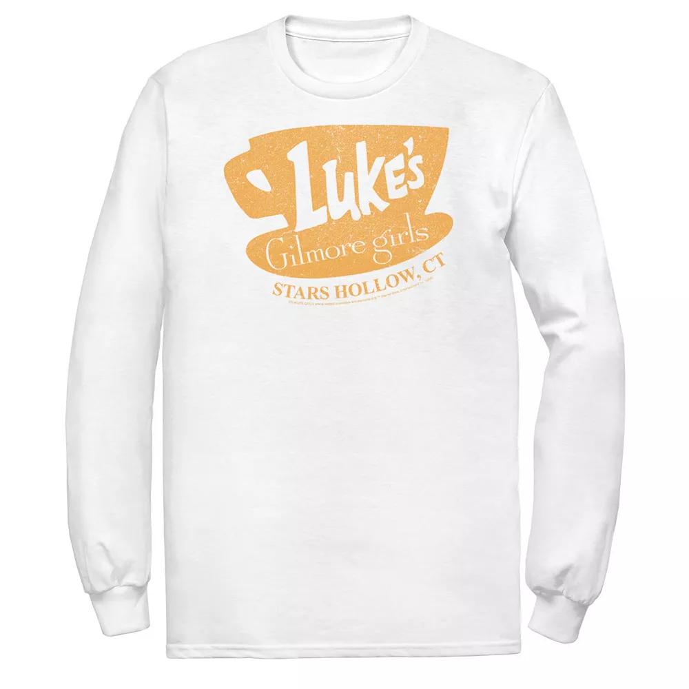 Men's Gilmore Girls Luke's Stars Hollow, CT Distressed Sign Tee,  Product Image