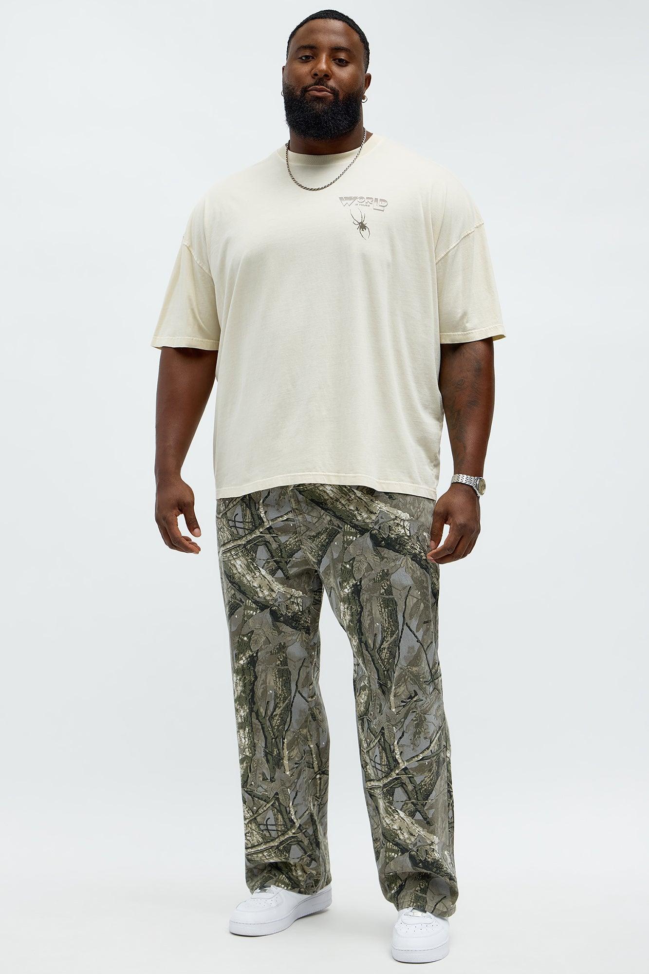 World Is Yours Oversized Short Sleeve Tee - Cream Male Product Image