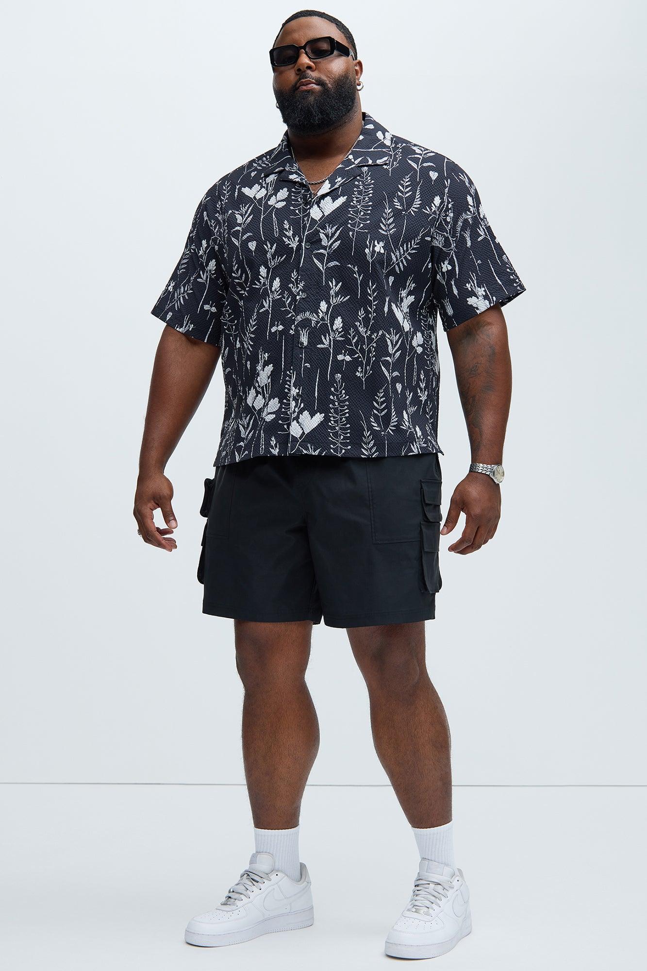 Catch Up Nylon Cargo Shorts - Black Product Image